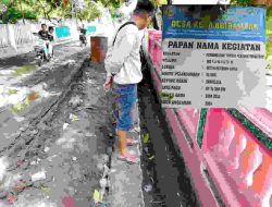 Proyek Tembok Penahan Tanah di Desa Kesambirampak TA 2024 Belum Selesai, Ada Apa ?