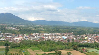Panorama Berastagi dari Bukit Gundaling