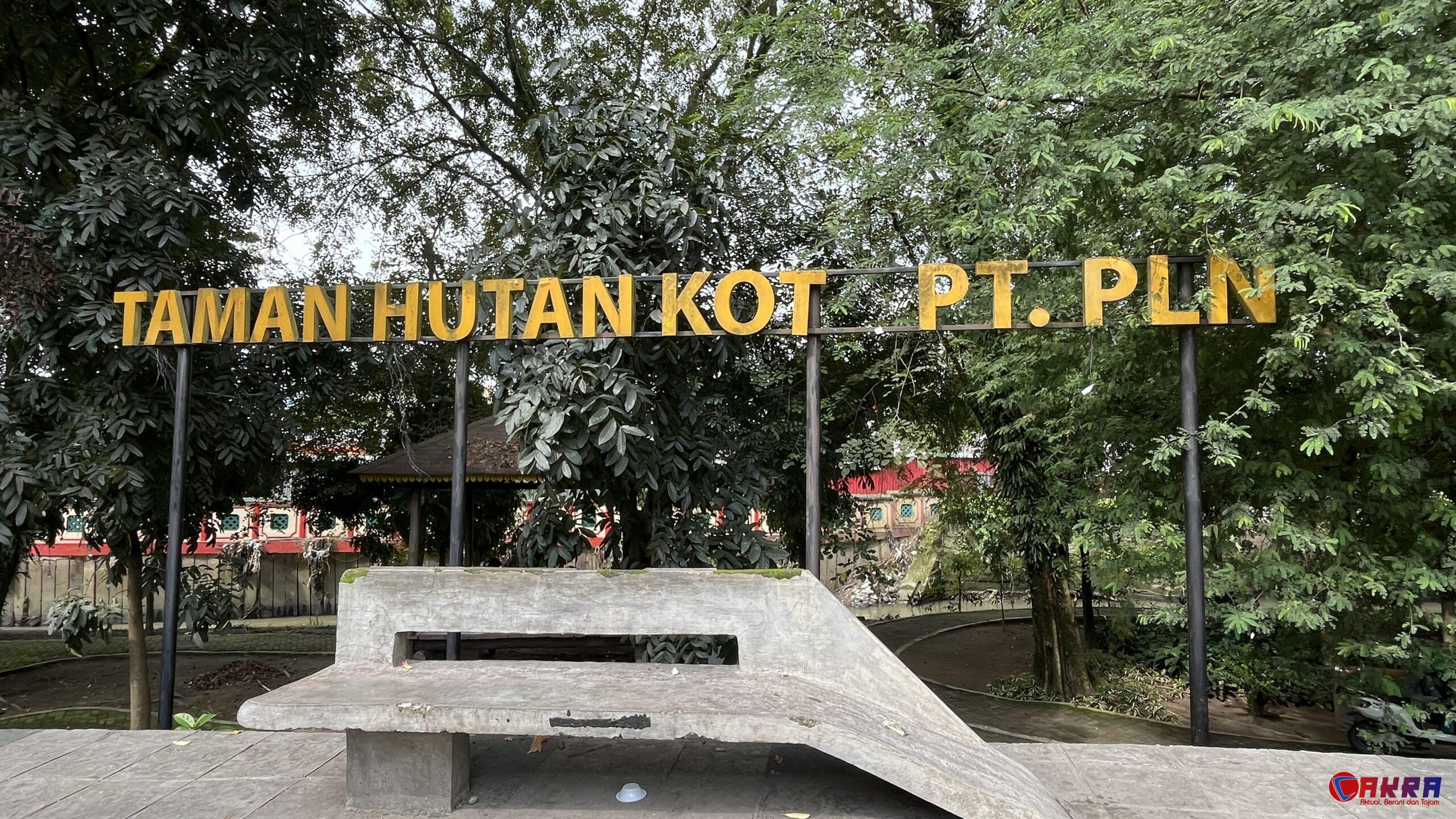 Taman Hutan Kota PT PLN Medan pada sore hari