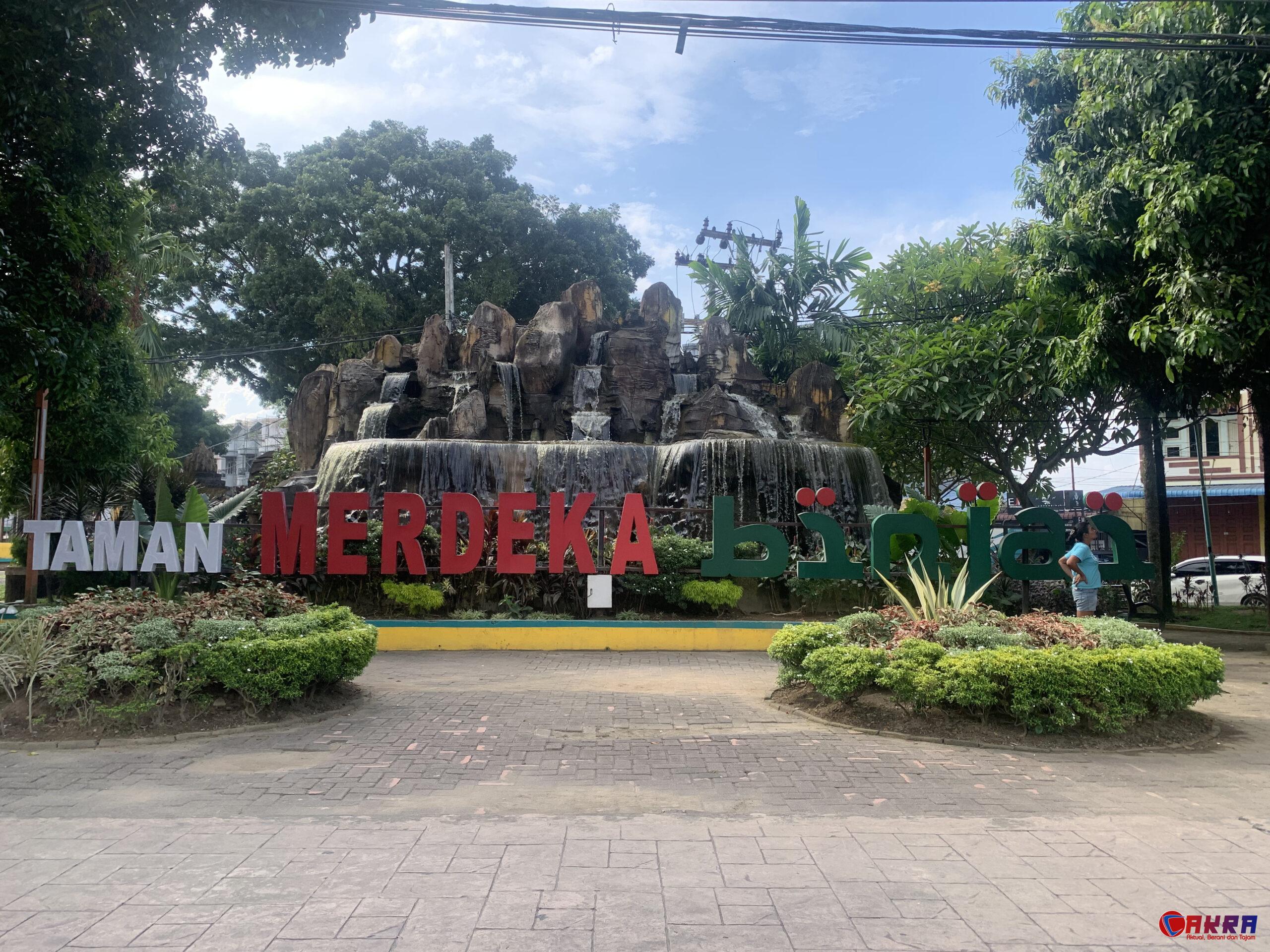 Plang Taman Merdeka Binjai untuk itinerary keluarga Medan Binjai