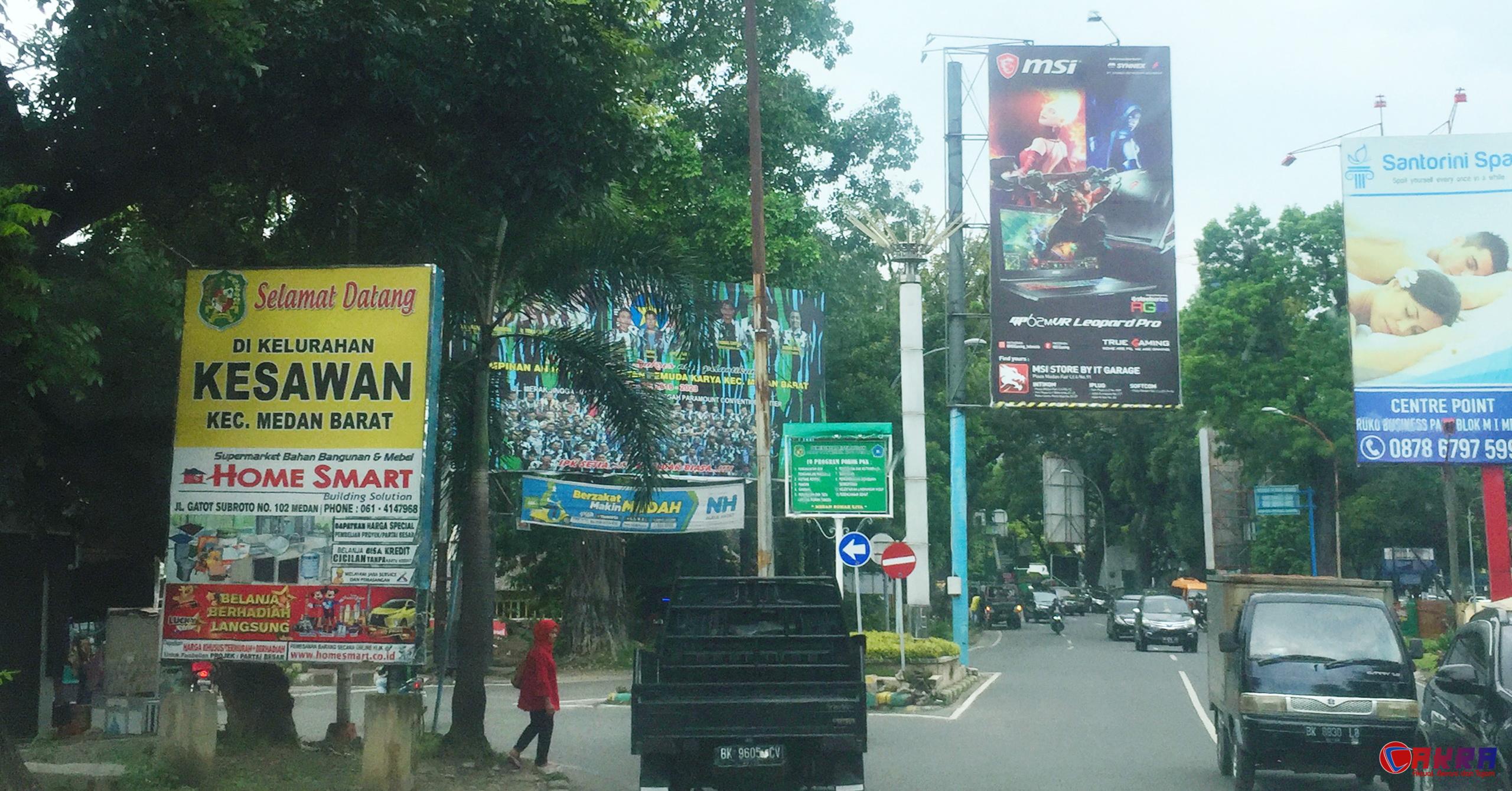 Gerbang Kesawan Medan saat sore hari