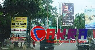 Suasana santai di kawasan wisata kota Medan